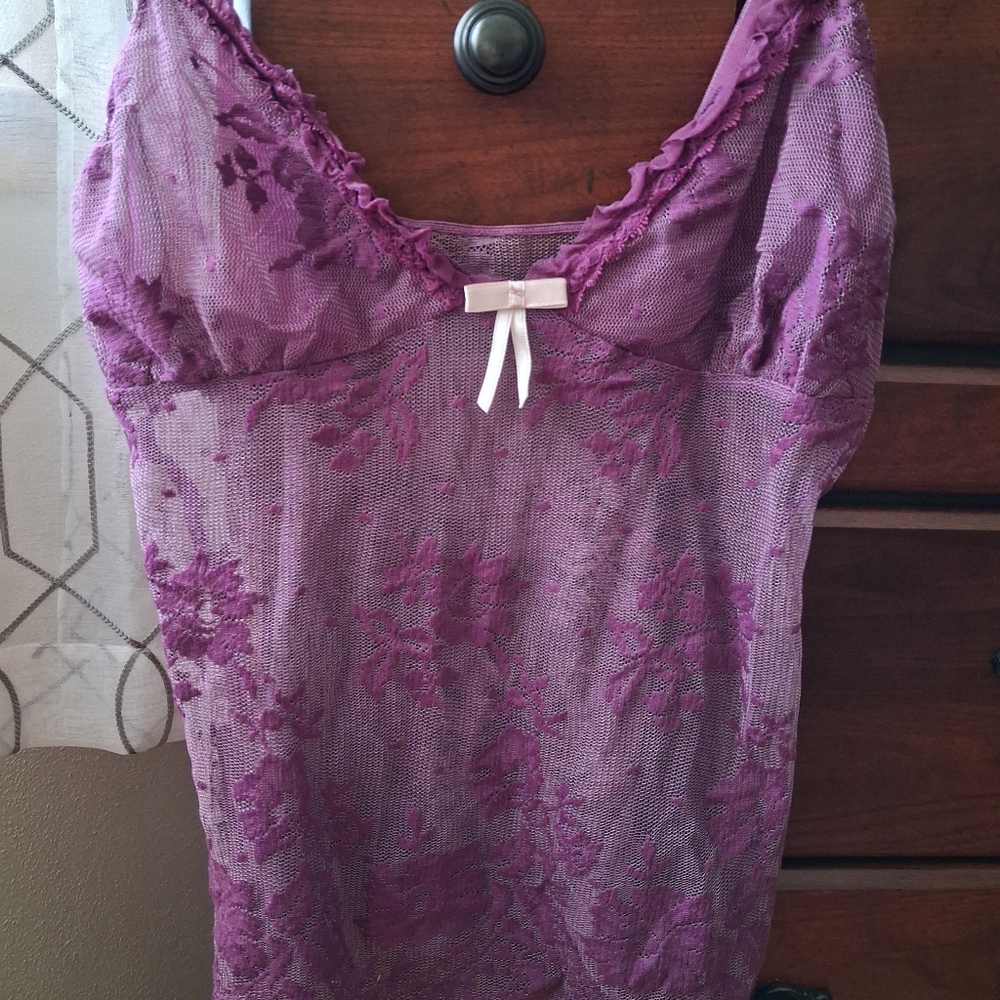 Floral Lace Camisole in Purple